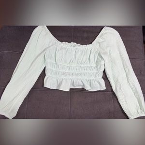 Pastel Green Low Cut Top